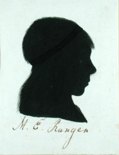 Maria Elizabeth Runge (nar. 1763) (indický inkoust na papíře) od Philipp Otto Runge