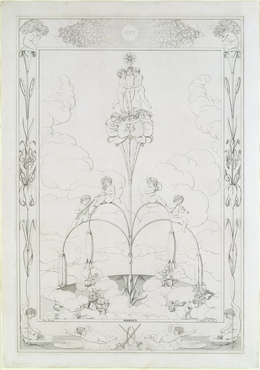 Ráno, 1805 od Philipp Otto Runge