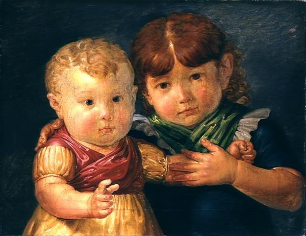 Děti umělců, Maria Dorothea a Otto Sigismund Runge, 1809 od Philipp Otto Runge