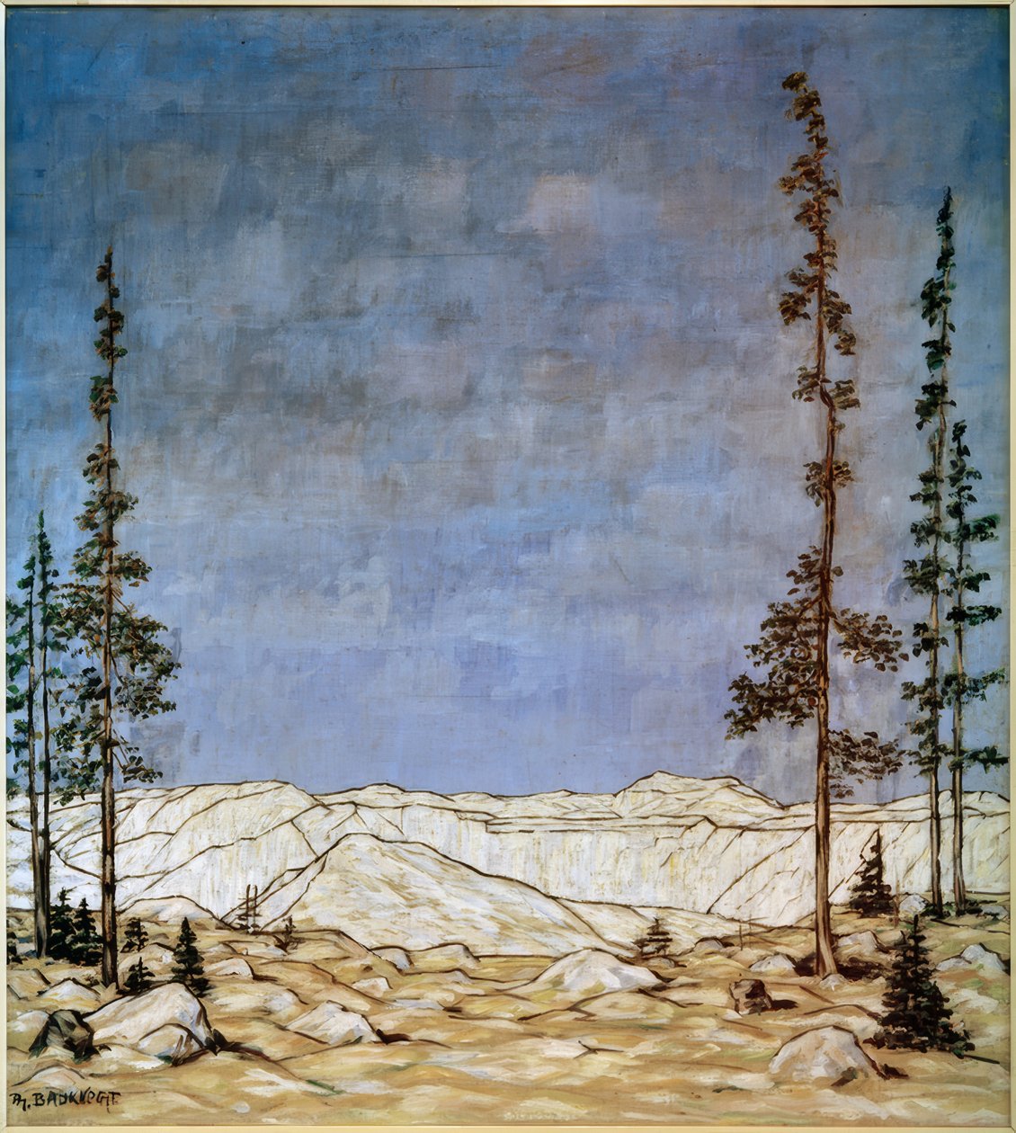 Horská krajina, (zimní krajina) od Philipp Bauknecht