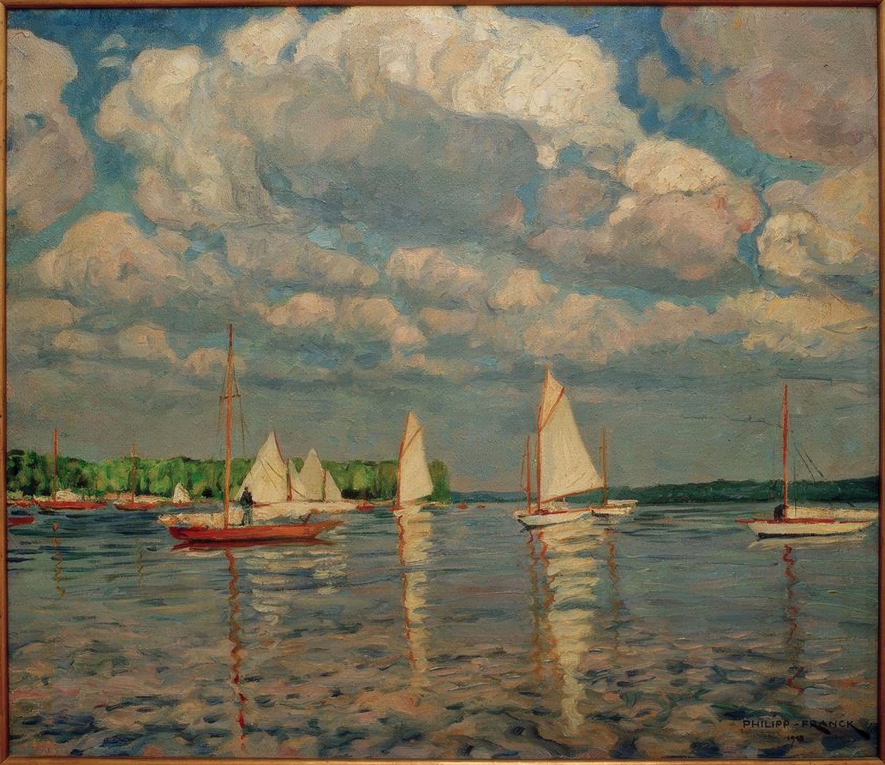 Plachetnice na Wannsee od Philipp Franck