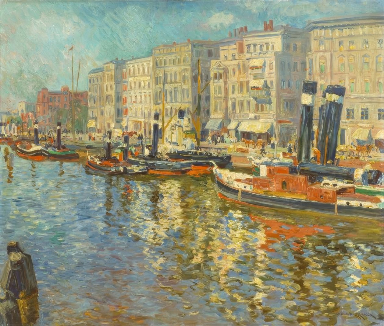 Štětín, přístav / obraz Philippa Francka od Philipp Franck