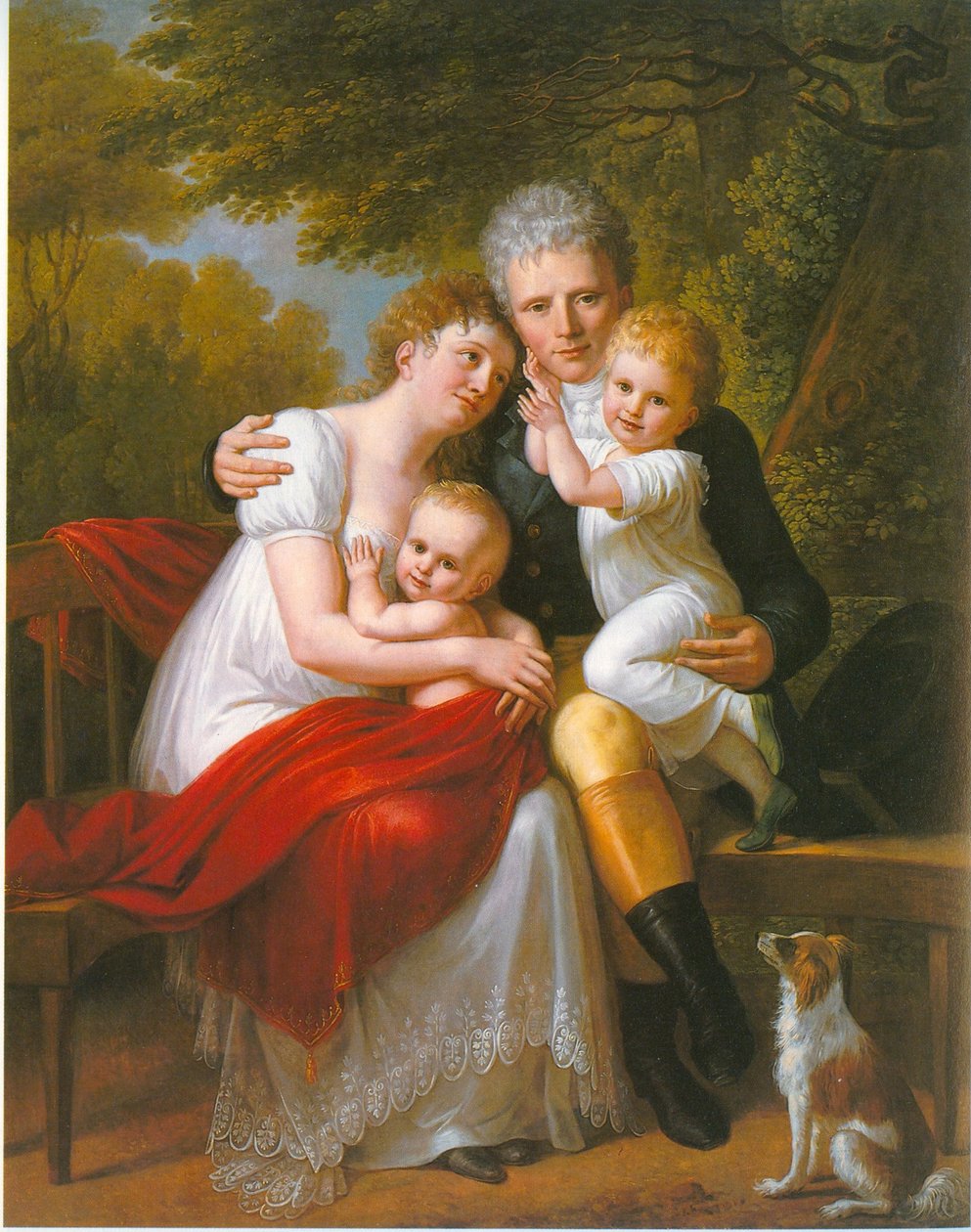 Portrét hraběte Ferdinanda von Zeppelina a jeho rodiny od Philipp Friedrich von Hetsch