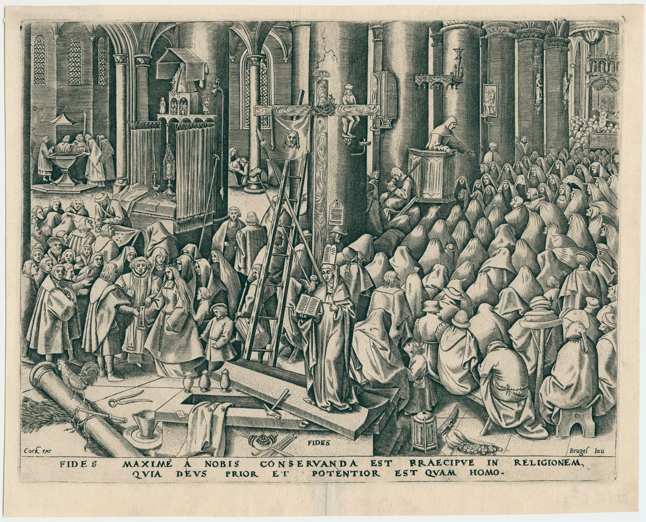 Fides Faith ze Sedmi ctností, 1559. od Philipp Galle