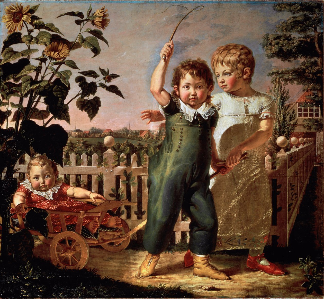 Portrét dětí Hulsenbeck Malba od Philippa Otto Rungeho (1777-1810) 1805 Sun. 130,5x140,5 cm Hamburk, Kunsthalle od Philipp Otto Runge