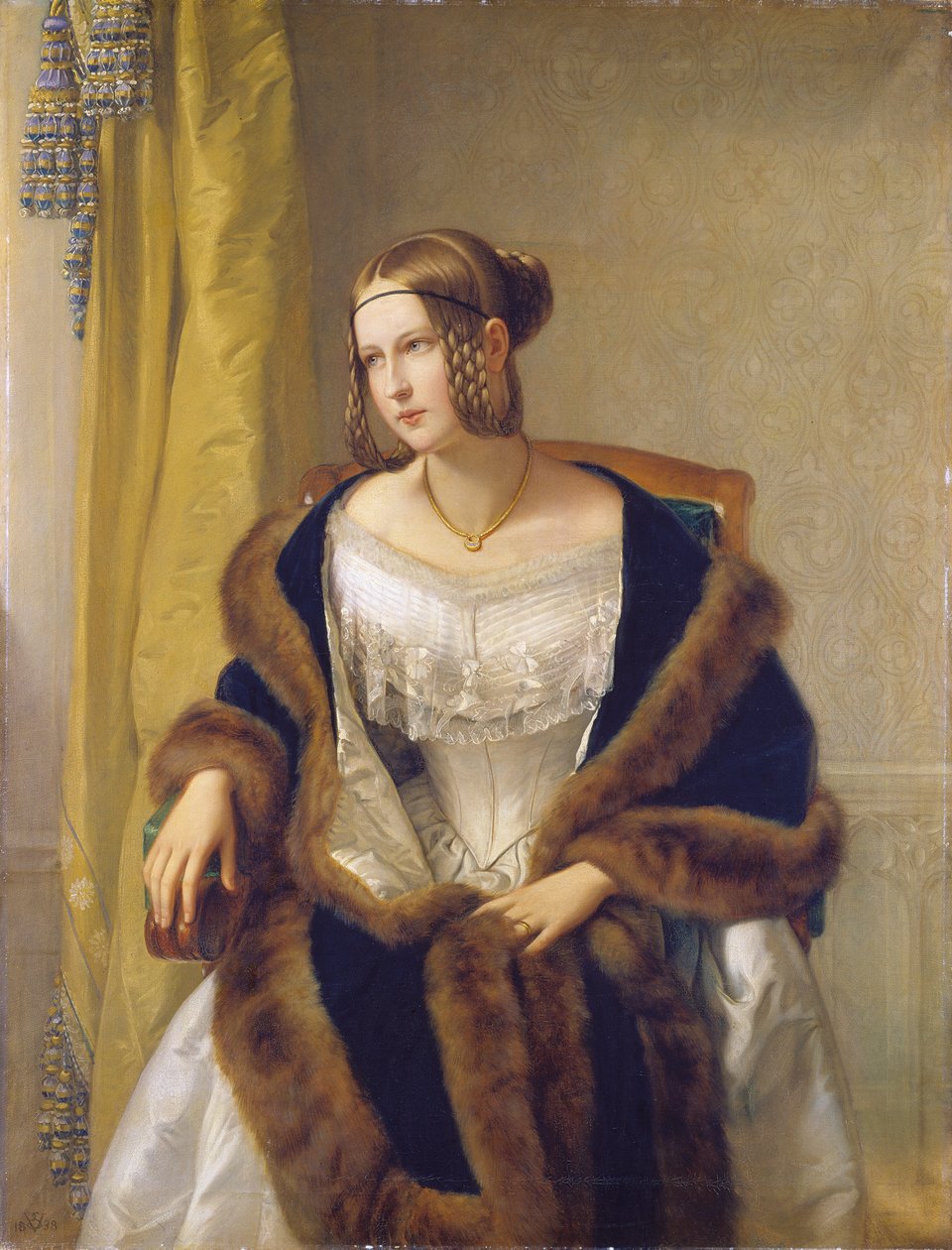 Portrét baronky von Bernus od Philipp Veit