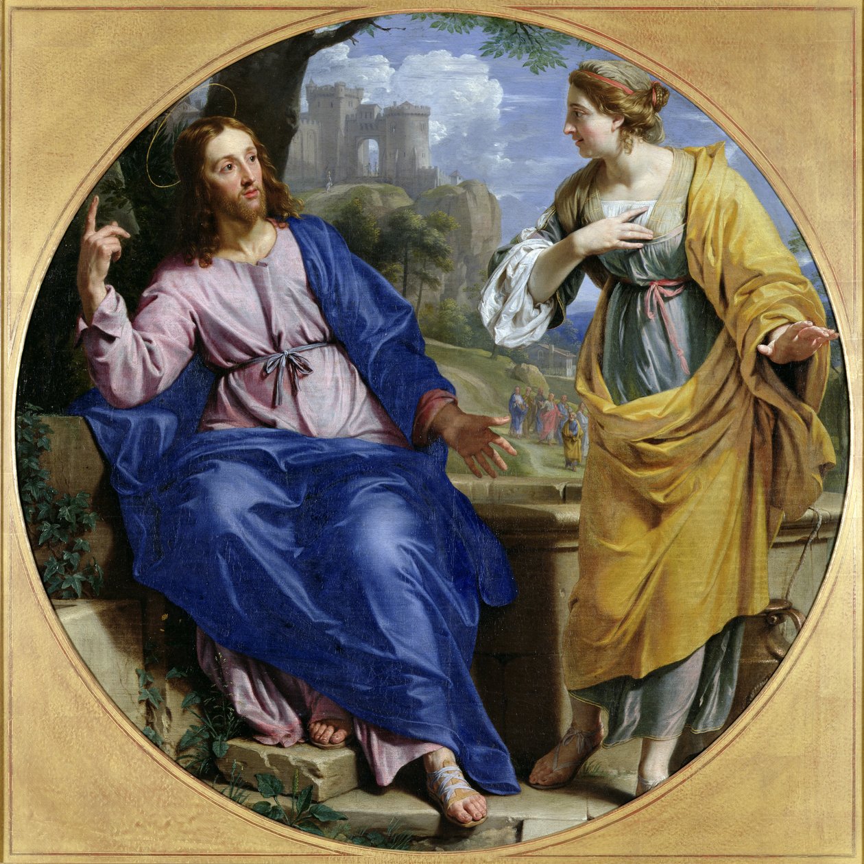 Kristus a žena Samaří u studny, 1648 od Philippe de Champaigne