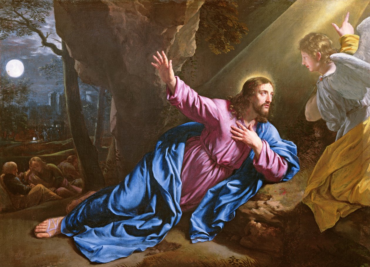 Kristus v zahradě Olivetské, 1646-50 od Philippe de Champaigne