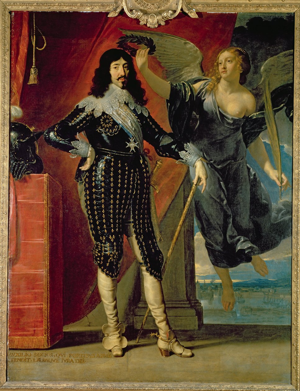 Louis XIII (1601-43) korunován vítězstvím, 1635 od Philippe de Champaigne