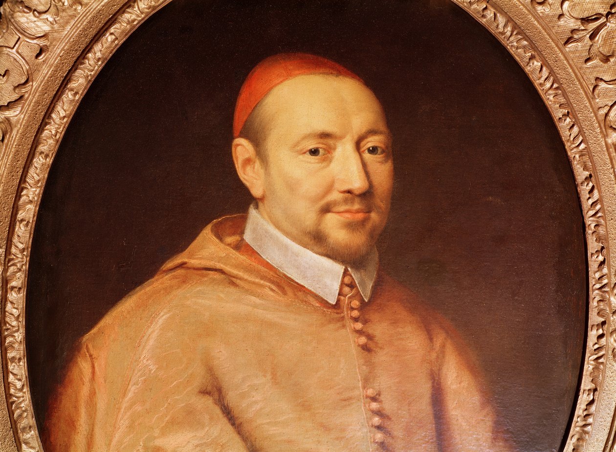 Portrét kardinála Pierra de Berulle (1575-1629) (detail) od Philippe de Champaigne