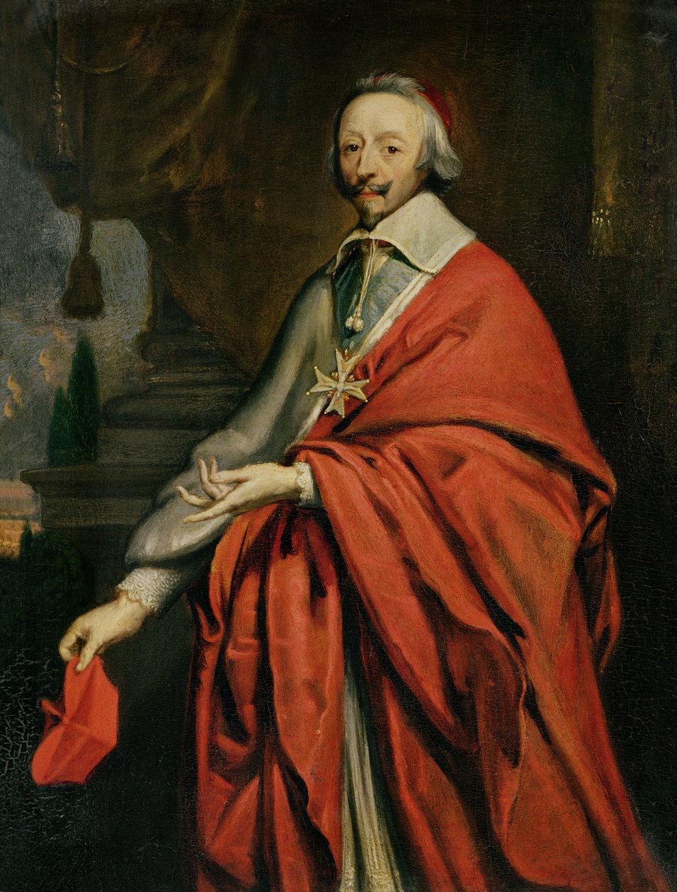 Portrét kardinála de Richelieu (1585-1642) od Philippe de Champaigne