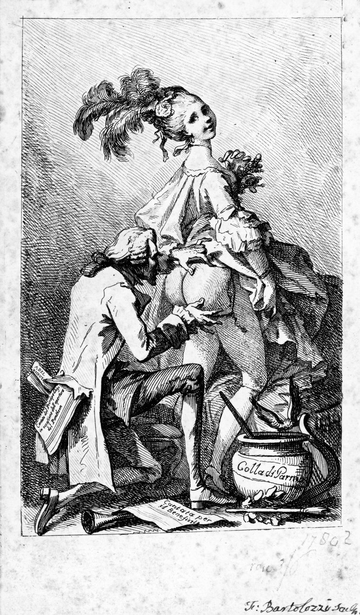 Colla di Parma, tisk Francesco Bartolozzi, kolem 1775 od Philippe Jacques de Loutherbourg