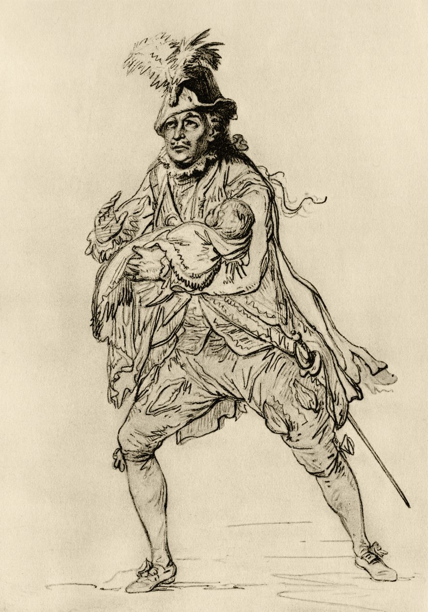 David Garrick v roli Dona Juana od Philippe Jacques de Loutherbourg