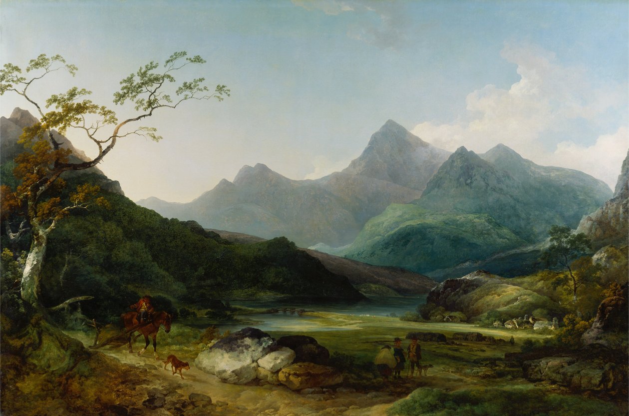 Snowdon od Capela Curiga od Philippe Jacques de Loutherbourg