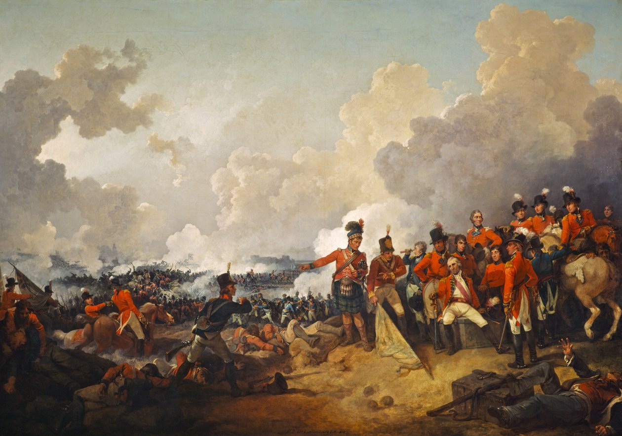 Bitva o Alexandrii, 21. března 1801 od Philippe Jacques de Loutherbourg