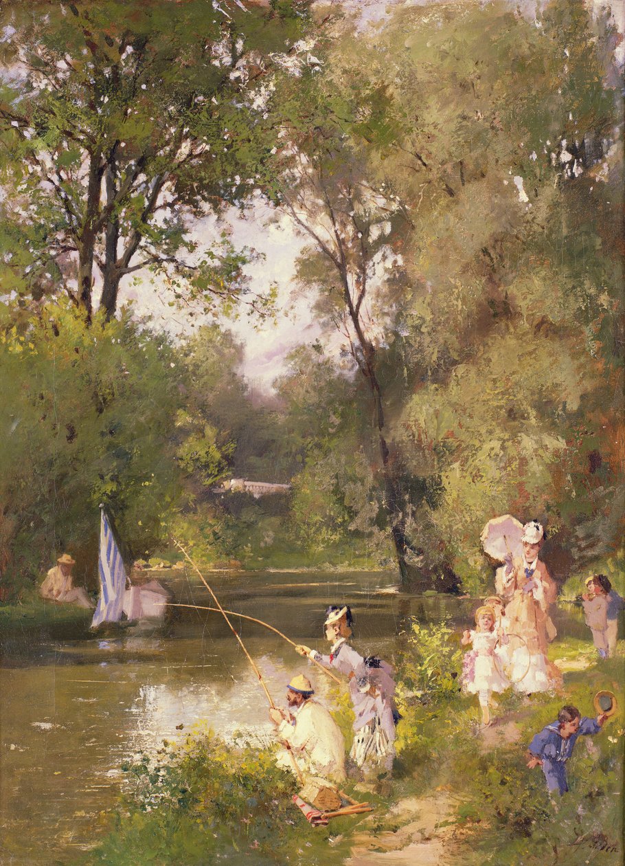 Neděle v parku od Philippe Jacques Linder