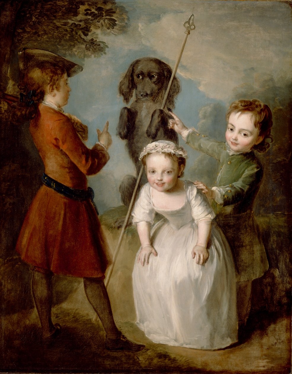 Hraní na vojáka, kolem roku 1743 od Philippe Mercier