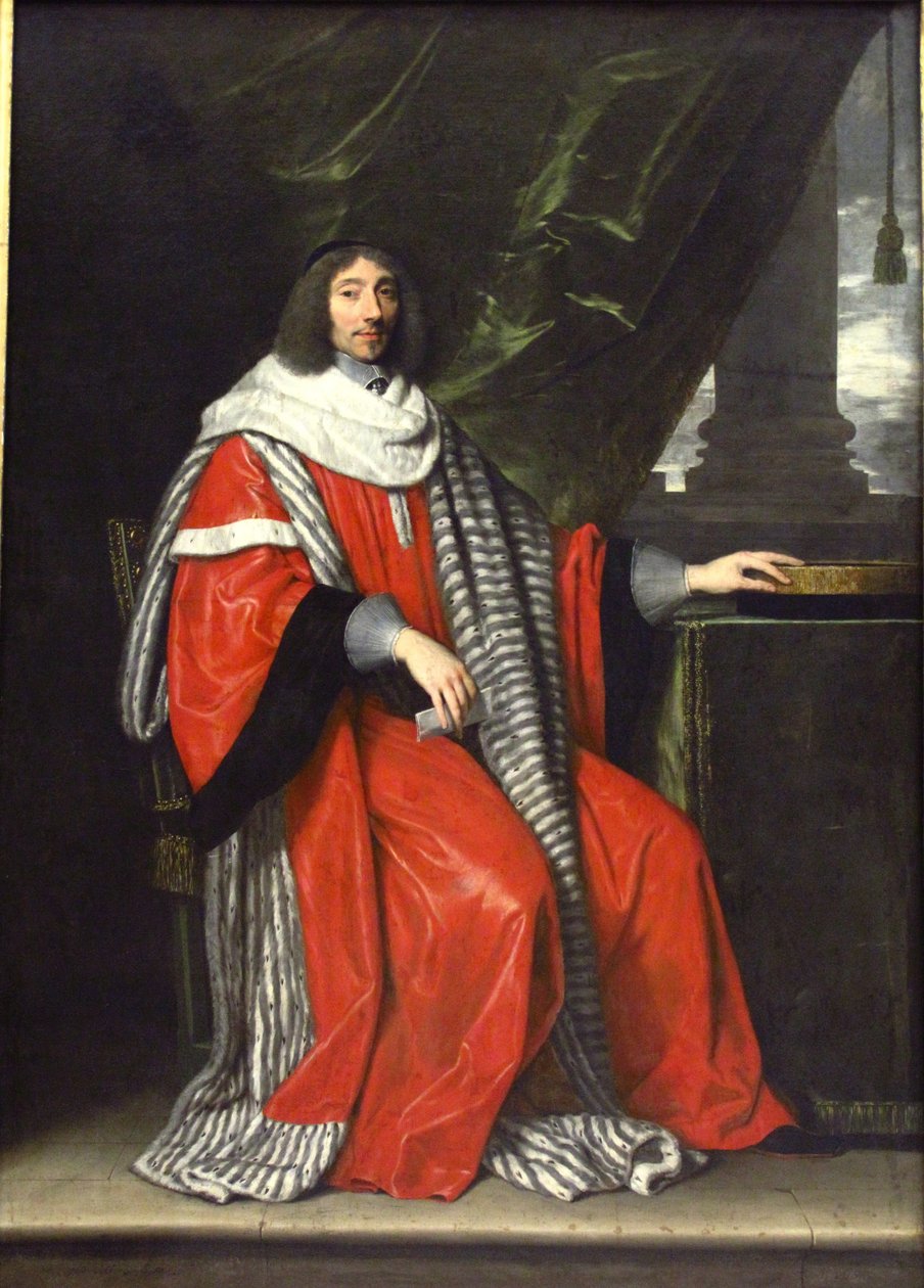 Jean-Antoine de Mesmes, prezident pařížského parlamentu. od Philippe de Champaigne