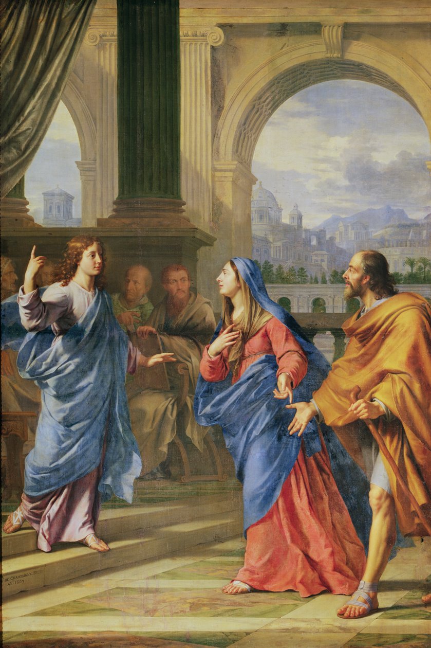 Ježíš mezi lékaři, 1663 od Philippe de Champaigne