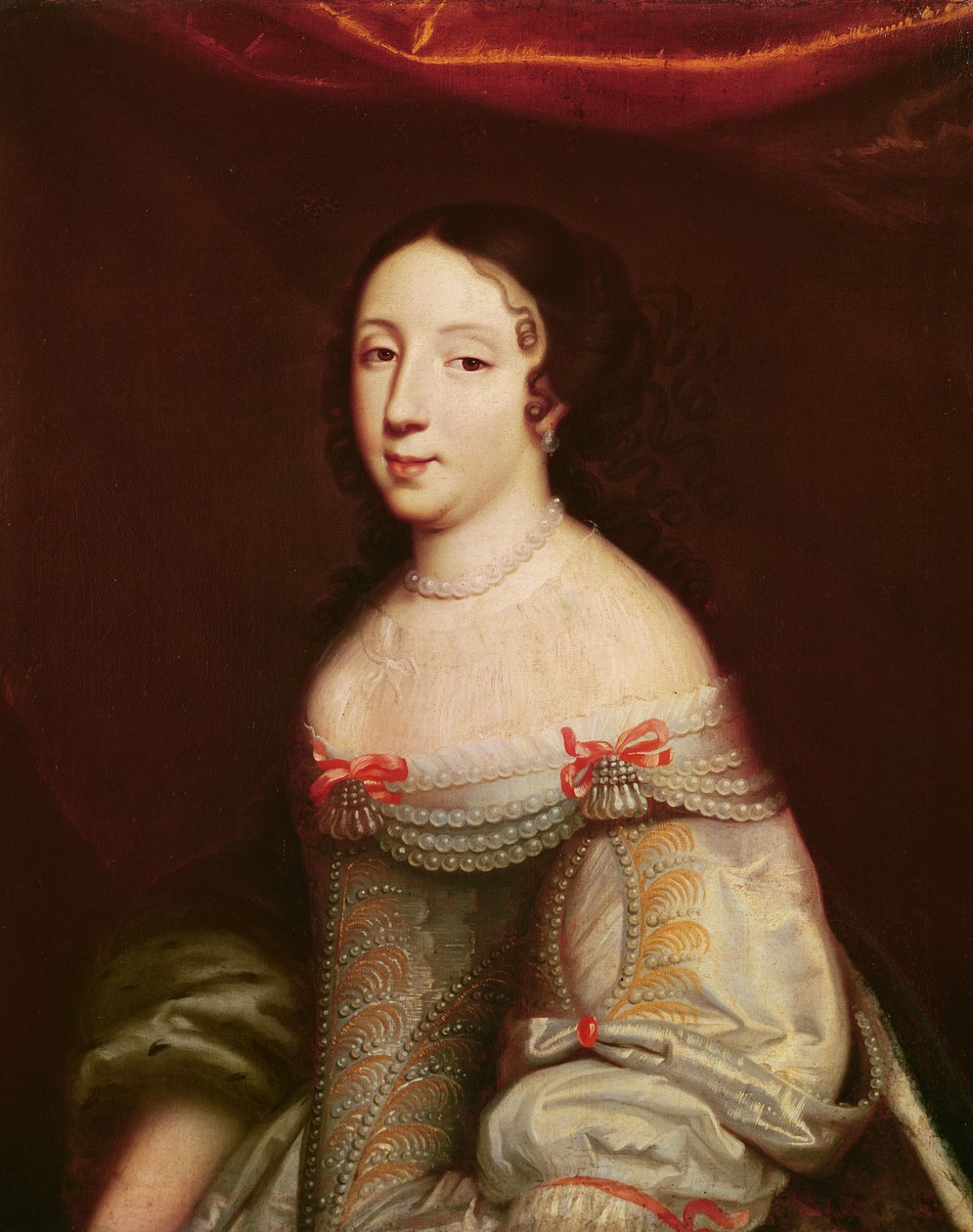 Portrét Anny Rakouské (1601-1666), Infanta Španělska, královna choť Francie a Navarry (1615-1643) od Philippe de Champaigne