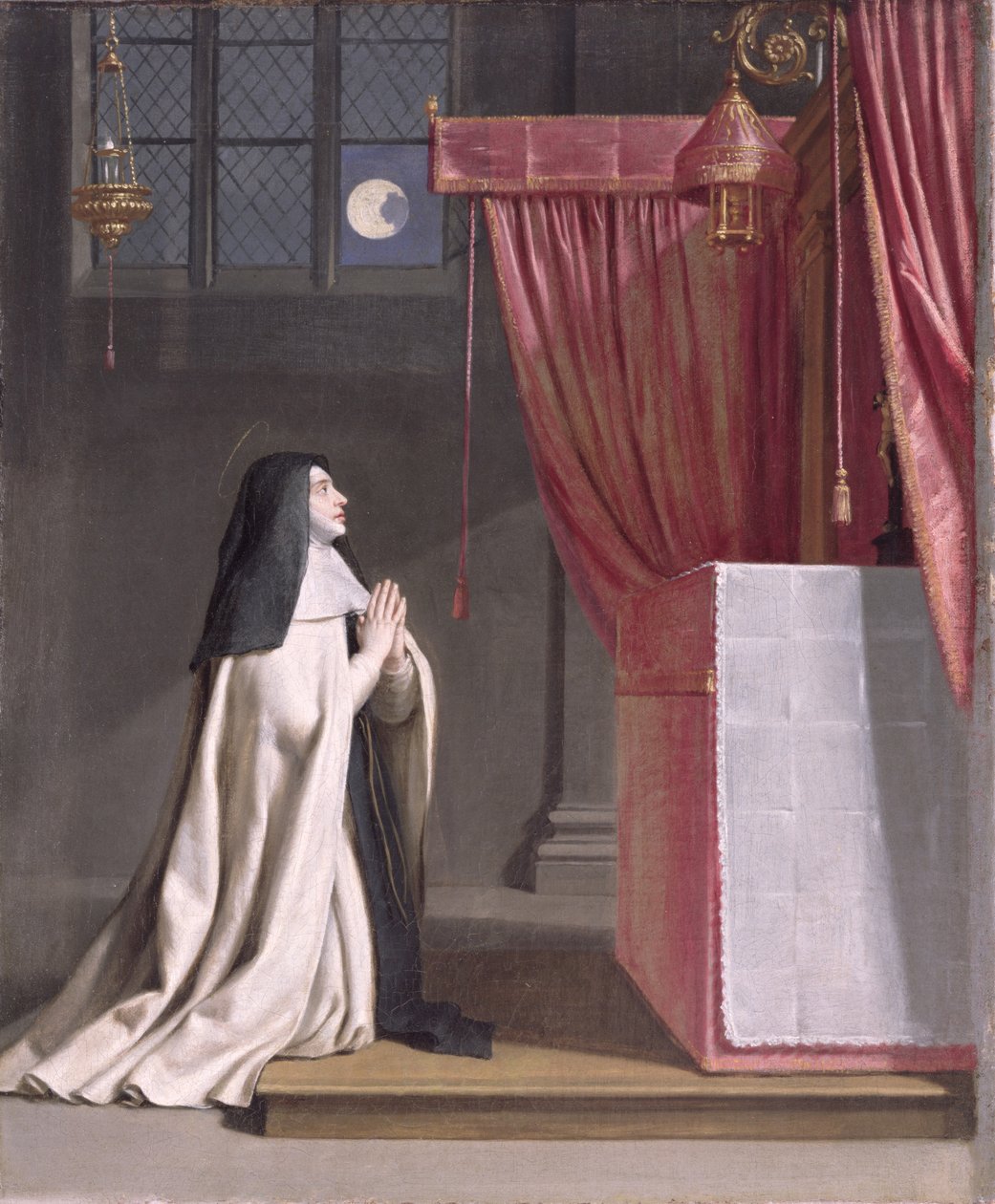 Vidění svaté Juliany (11912-1258) z Mont Cornillon od Philippe de Champaigne