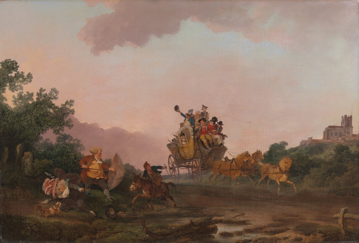Revelers na trenérovi od Philippe-Jacques de Loutherbourg