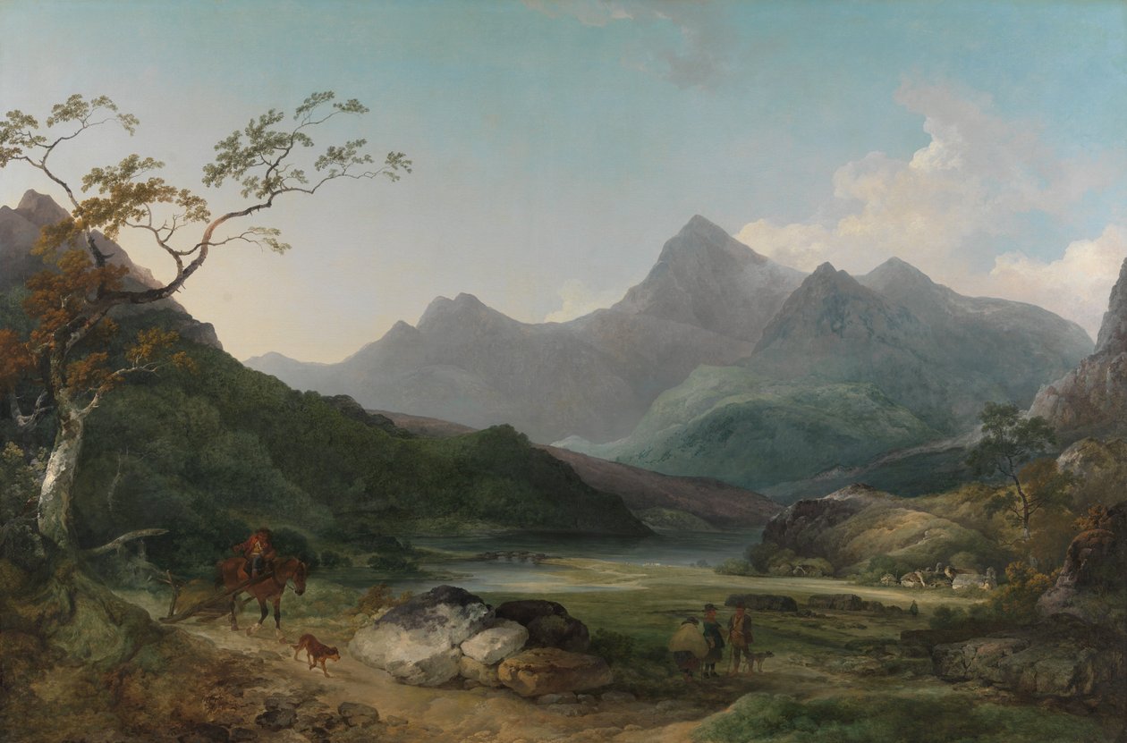 Snowdon z Capel Curig od Philippe-Jacques de Loutherbourg