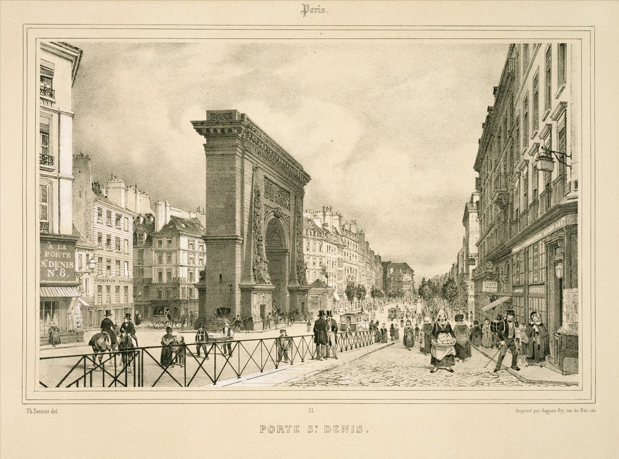 Porte St Denis od Philippe (after) Benoist