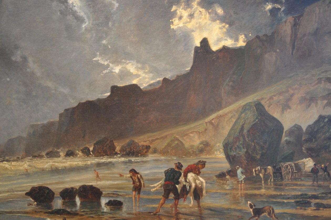 Huet Paul, pohled na útesy u Houlgate od Philippe Alès