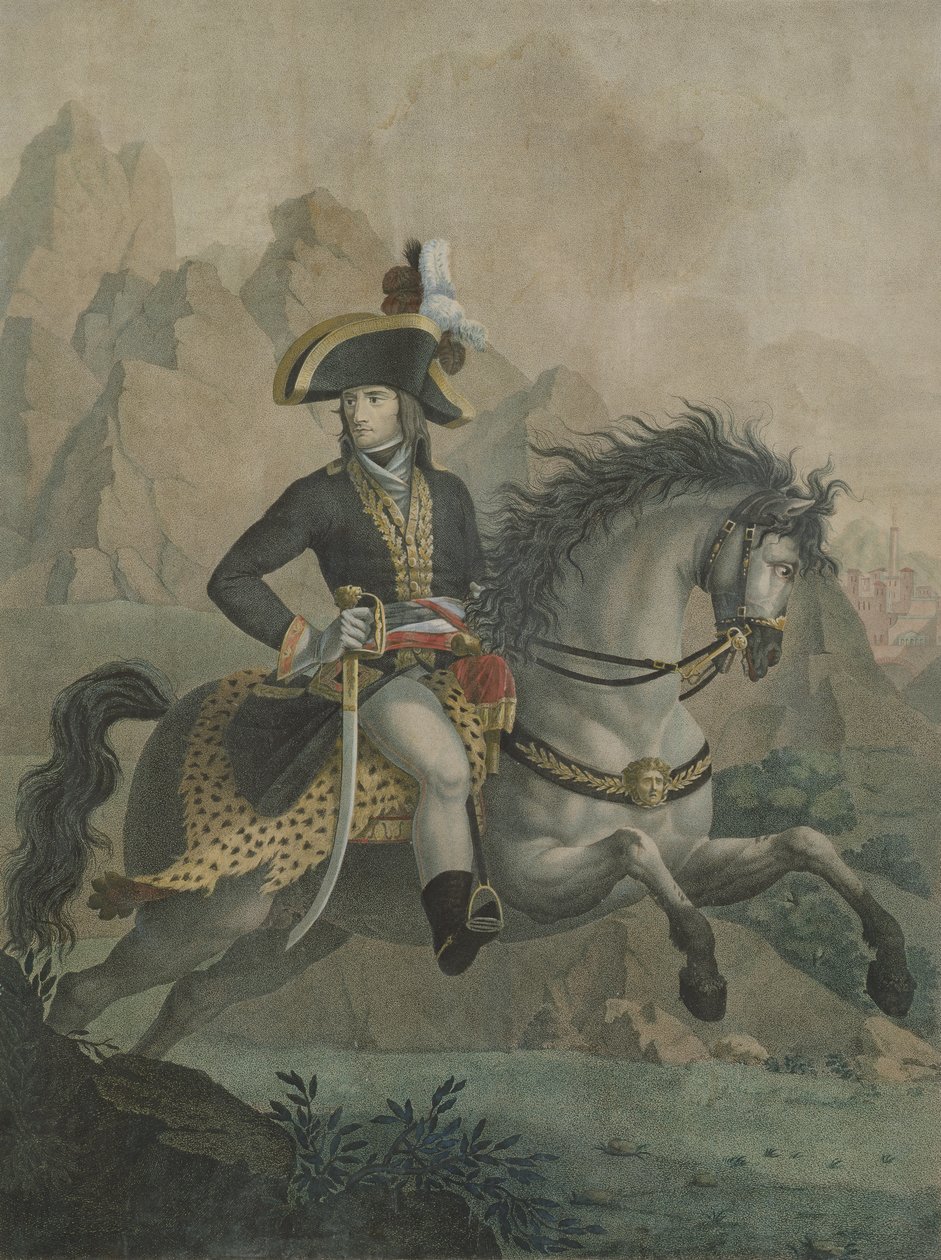 Bonaparte (1769-1821) 1er Consul, z obrazu Andrea Appianiho (1754-1817), který vyryl J.J.F. Tafsaert od Philippe Auguste Hennequin