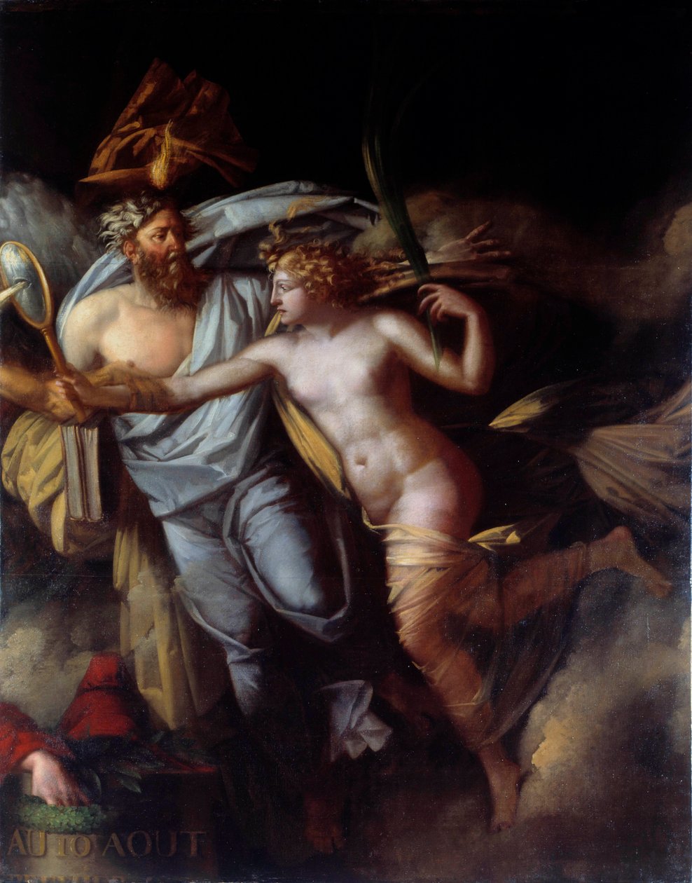 Francouzská revoluce: "" Triumf francouzského lidu 10. srpna"" Alegorie dne 10. srpna od Philippe Auguste Hennequin