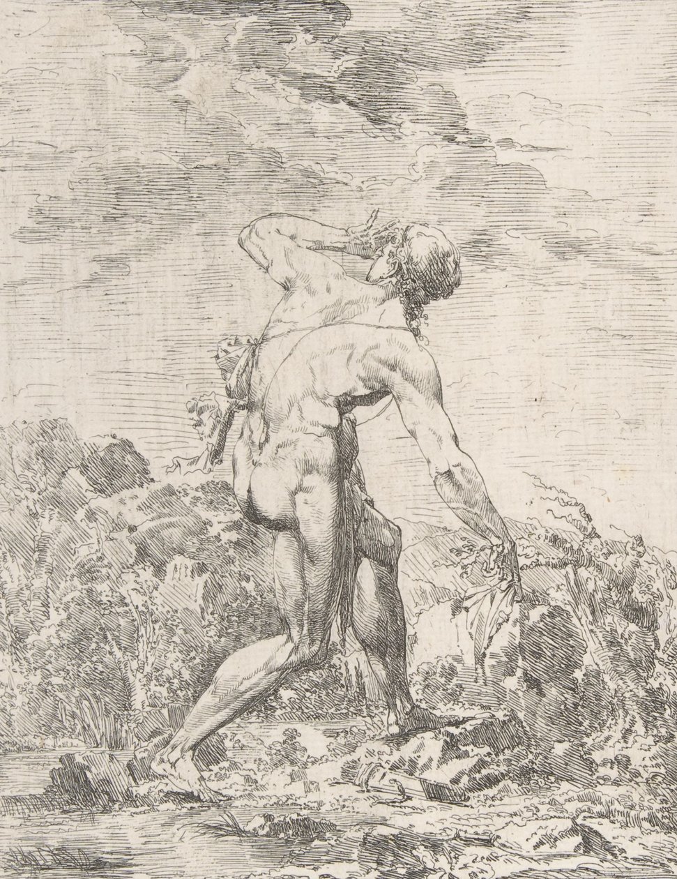 Milo z Crotonu, n. d., n. d. od Philippe Auguste Hennequin