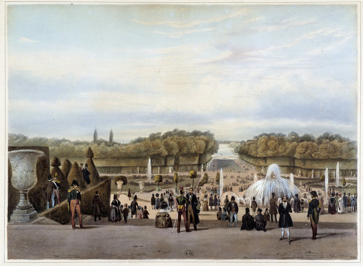 Versailles: Zelený koberec - v „Paříži a okolí“ od Jacottet & Benoist od Philippe Benoist