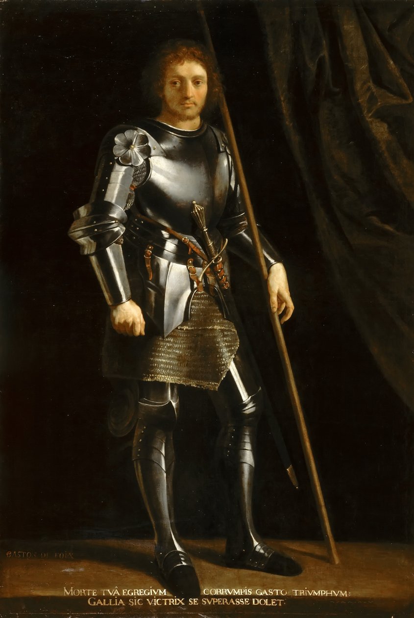 Gaston z Foix, vévoda z Nemours válečník svatý po Giorgione od Philippe de Champaigne