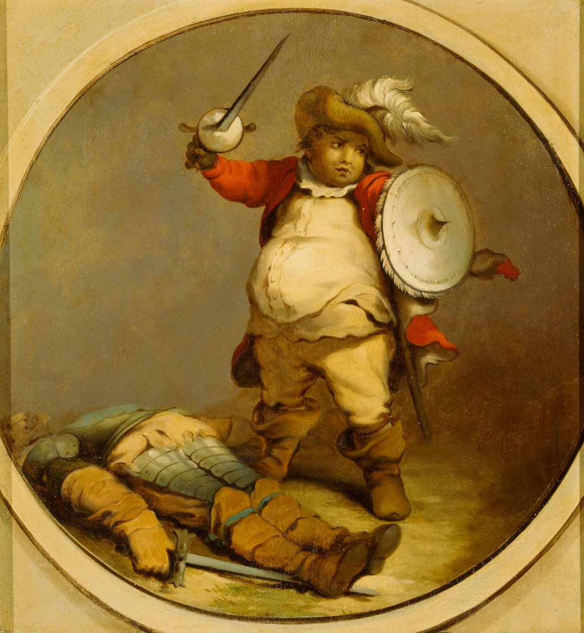Falstaff s Body of Hotspur od Philippe Jacques de Loutherbourg