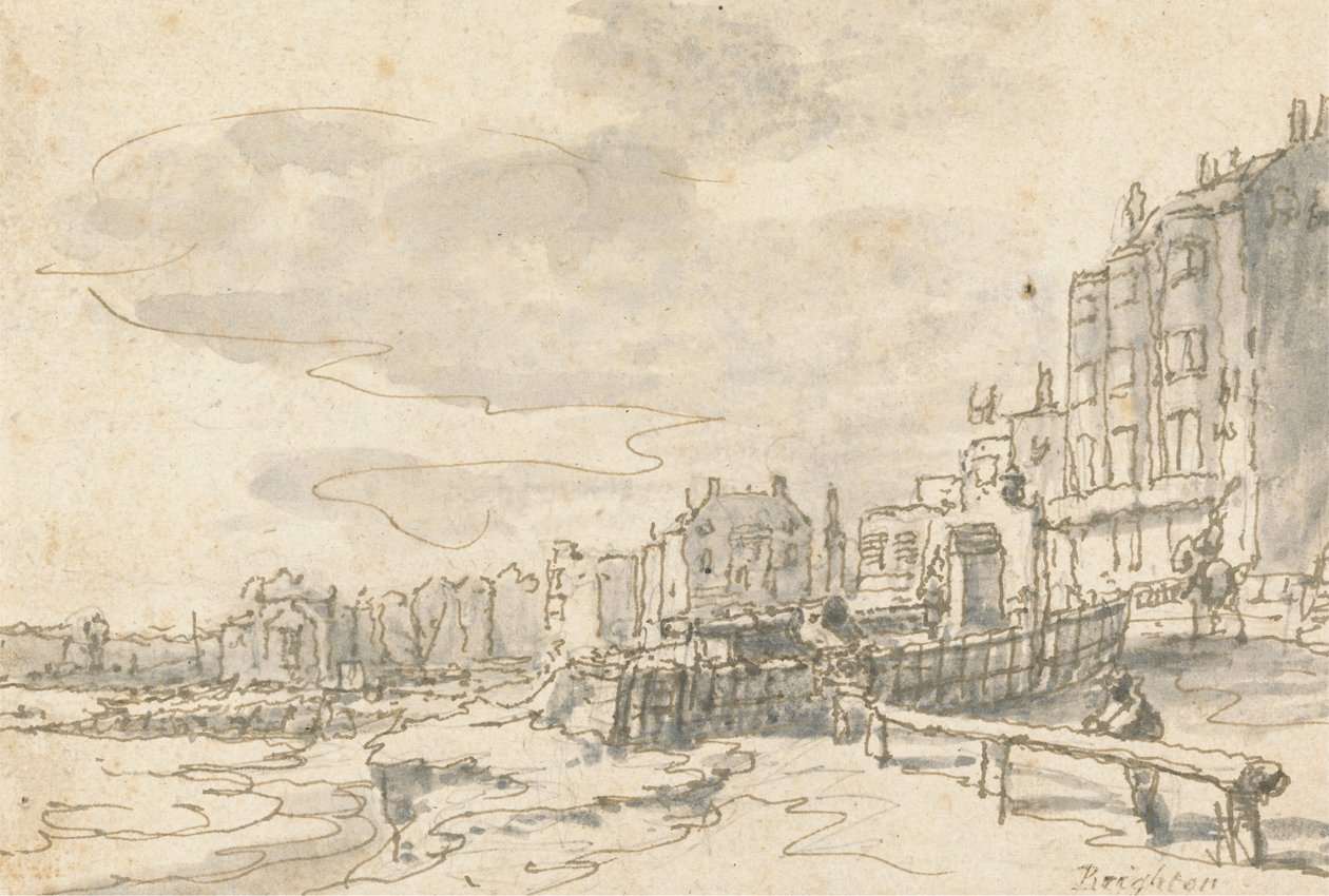 Fronta v Brightonu od Philippe Jacques de Loutherbourg
