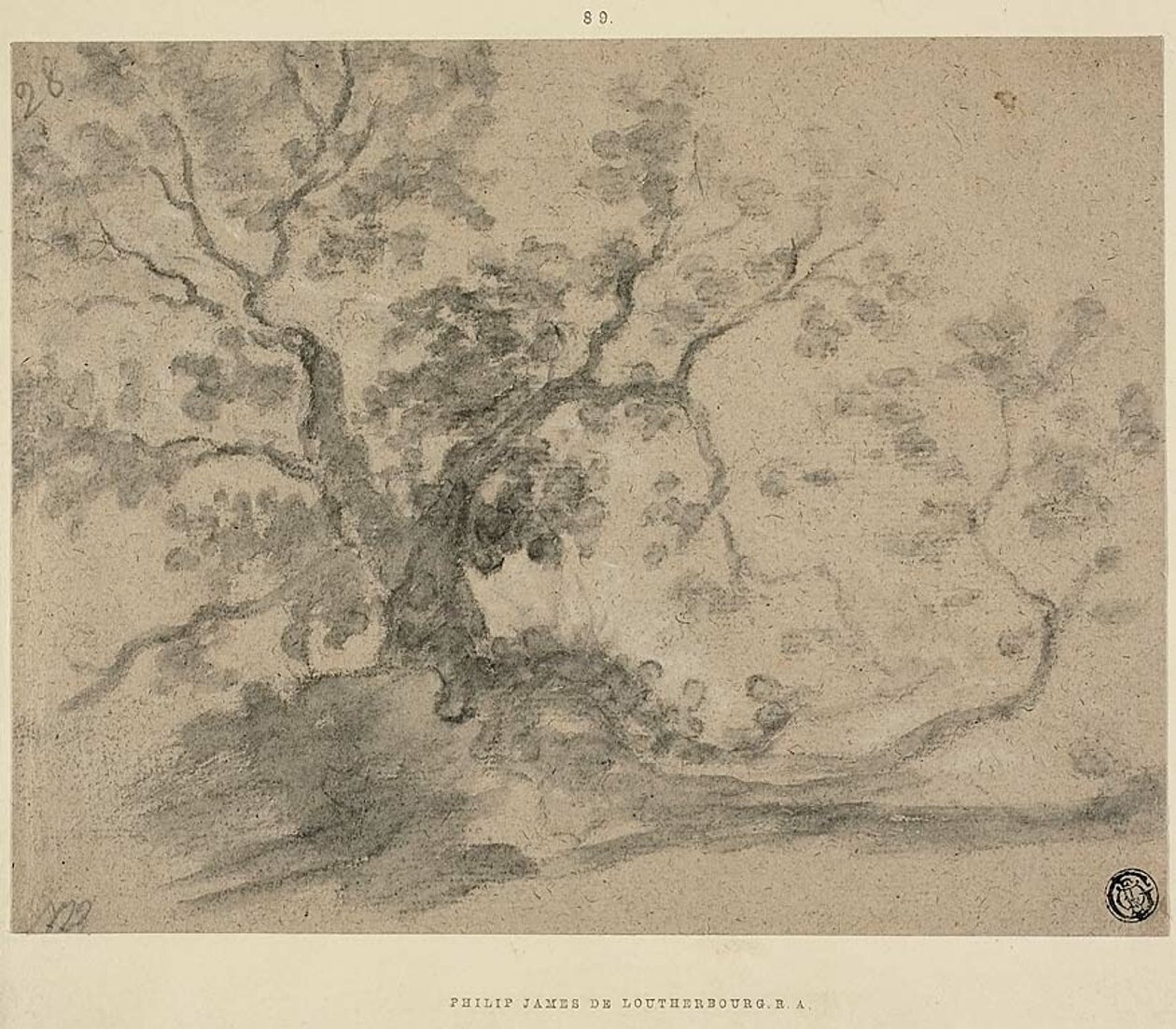 Stromy od Philippe Jacques de Loutherbourg II