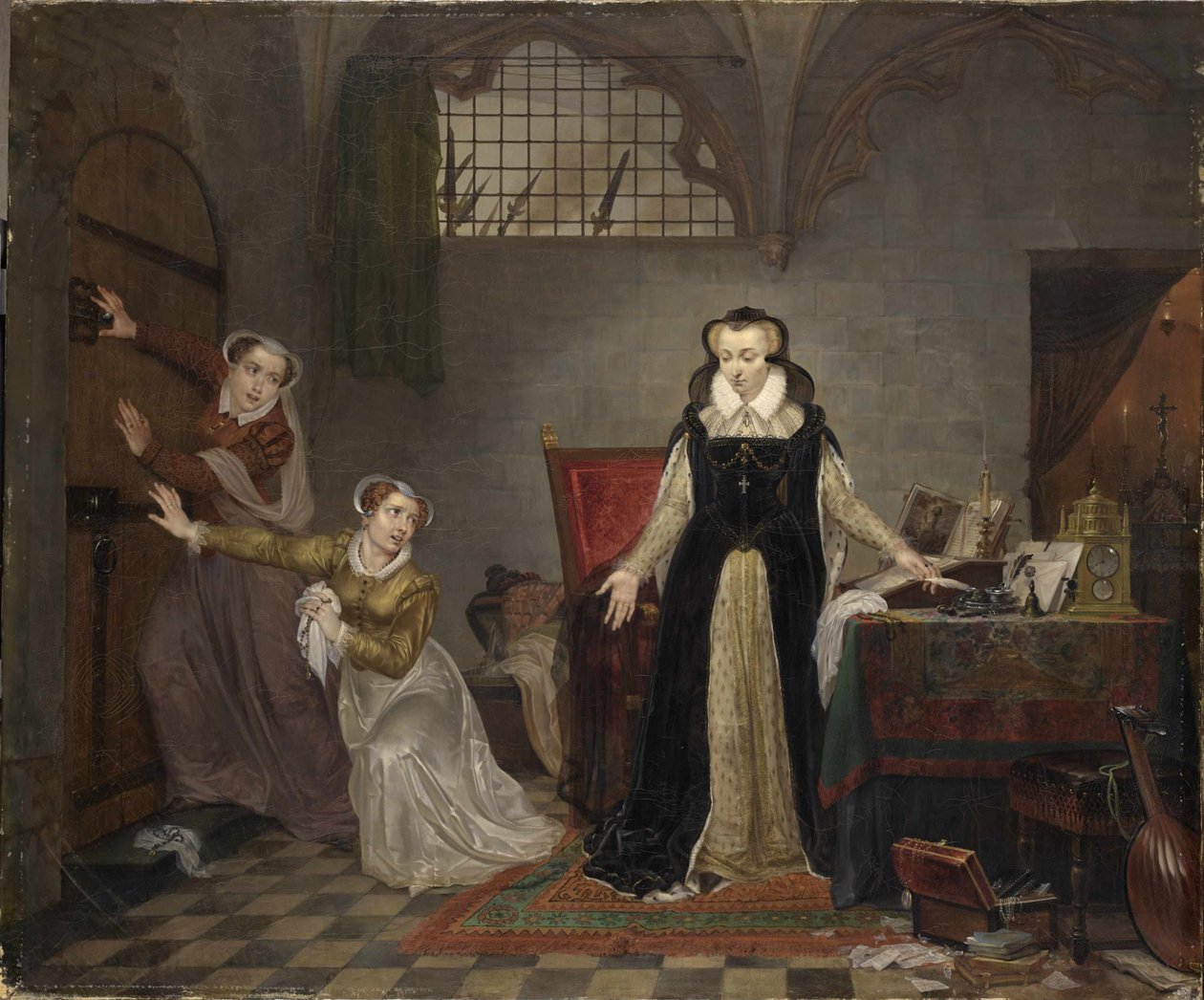 Poslední hodiny Marie Stuartovny, skotské královny, před rokem 1819. od Philippe Jacques van Brée