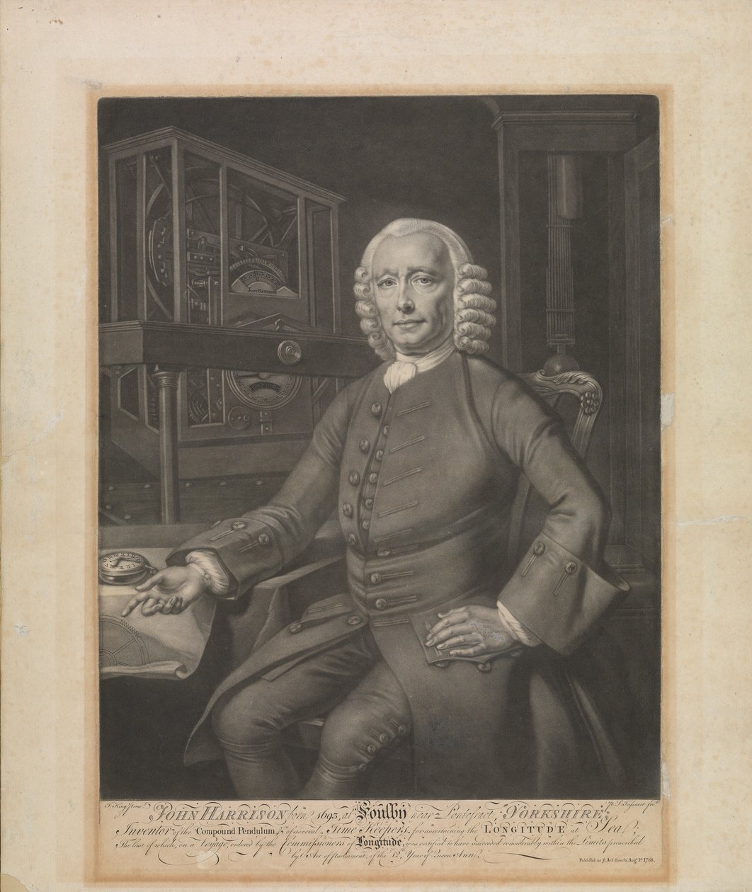 John Harrison... vynálezce kyvadla a několika časoměrů od Philippe Joseph Tassaert