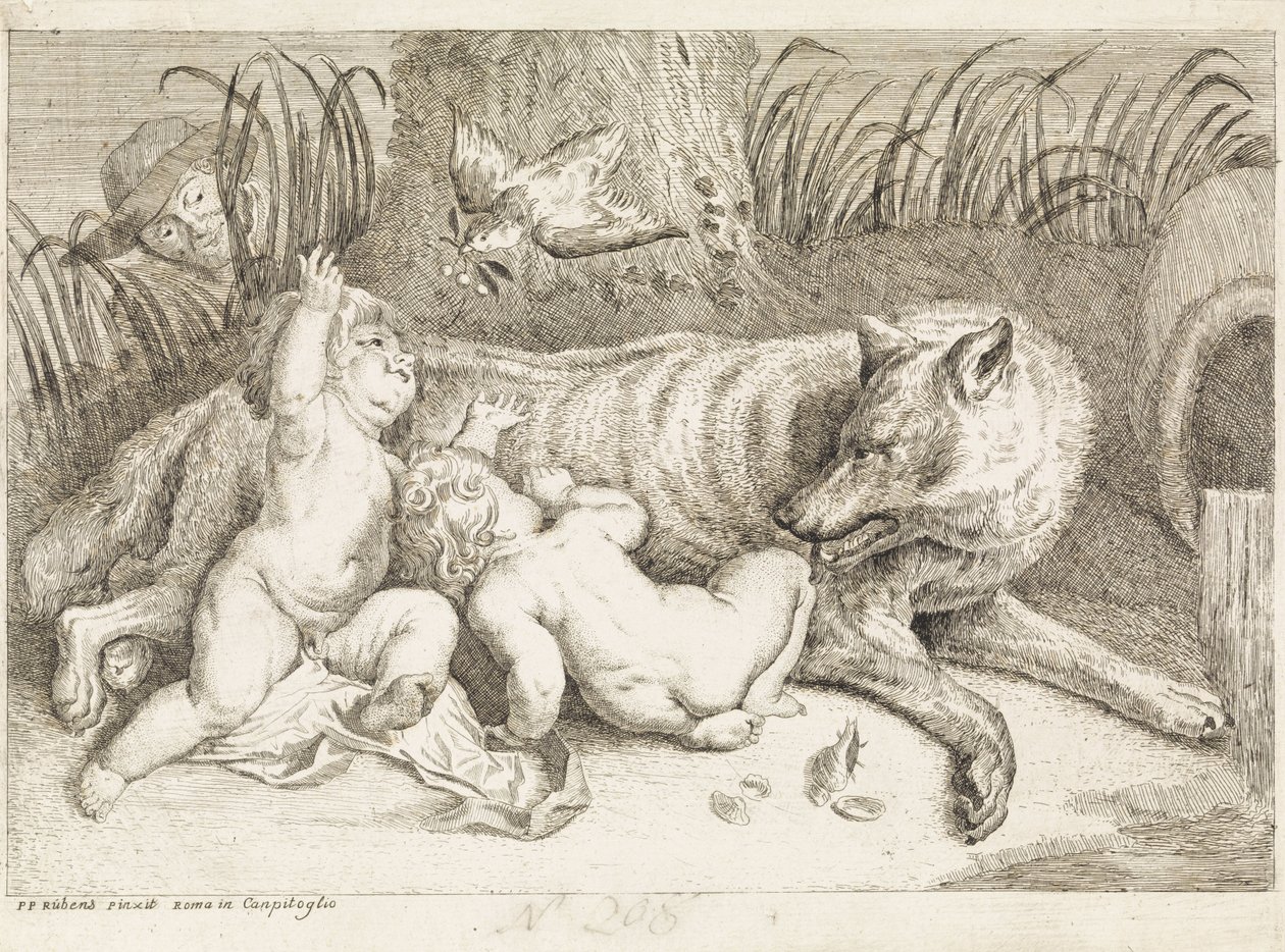 Romulus a Remus od Philippe Lambert Joseph Spruyt