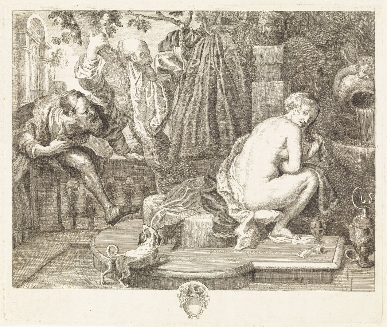 Susanna a starší od Philippe Lambert Joseph Spruyt