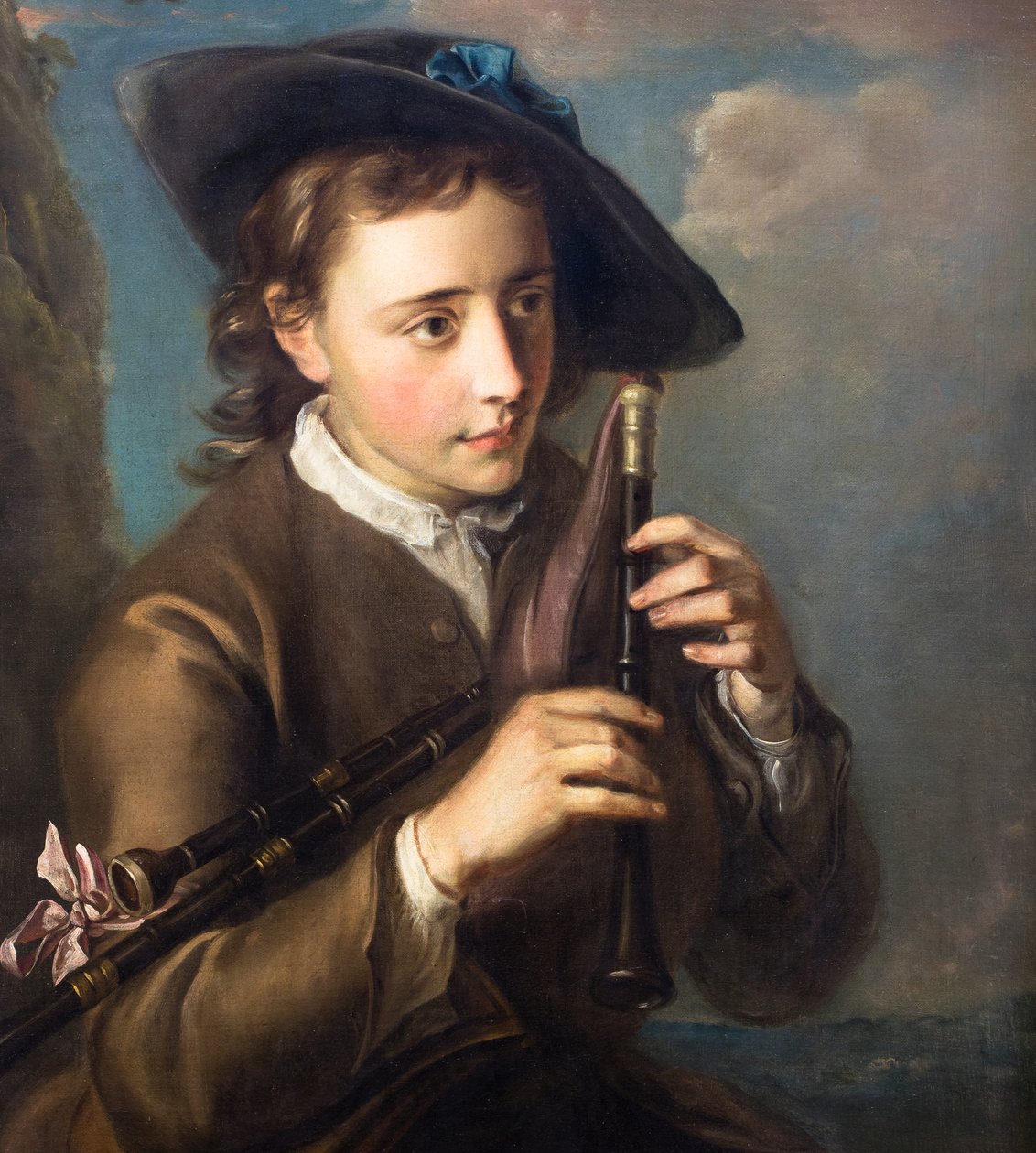 Piper, asi 1740 (olej na plátně) od Philippe Mercier