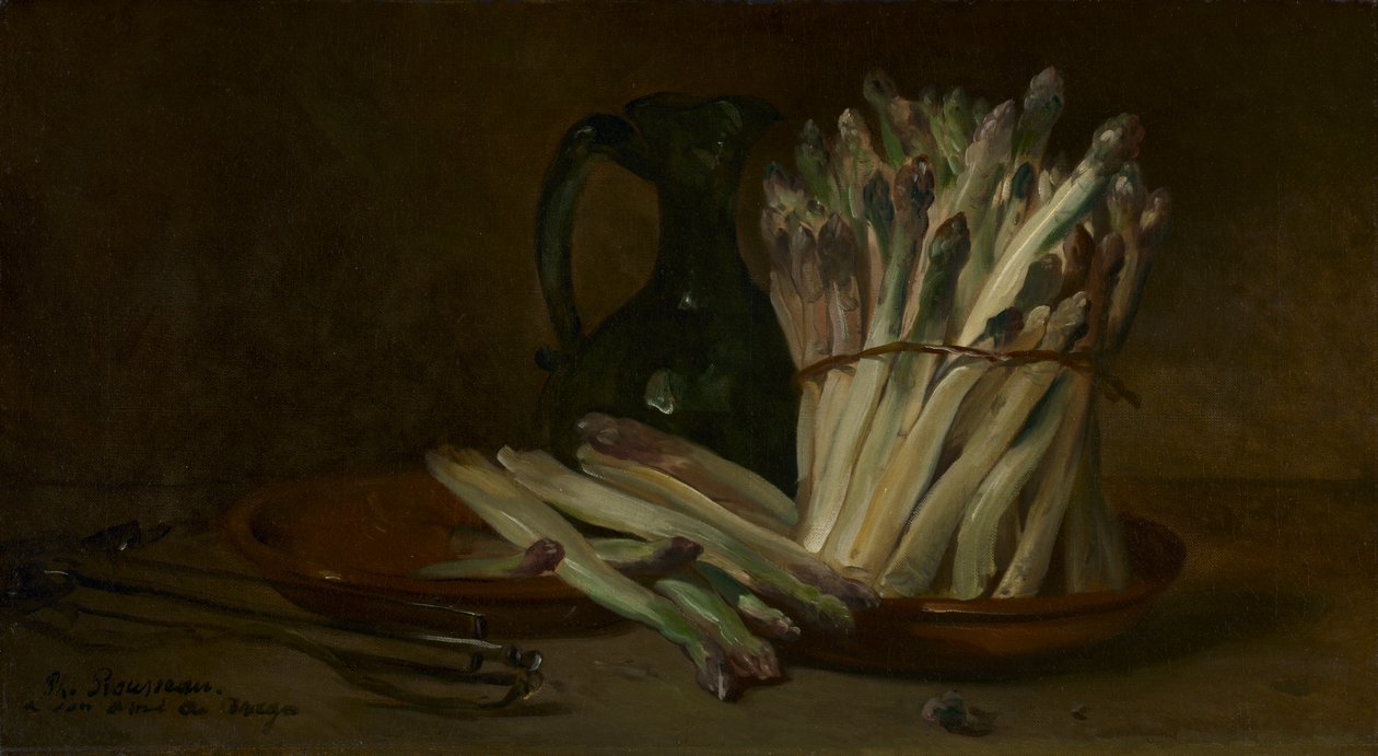 Zátiší s chřestem, asi 1880 (olej na látce) od Philippe Rousseau