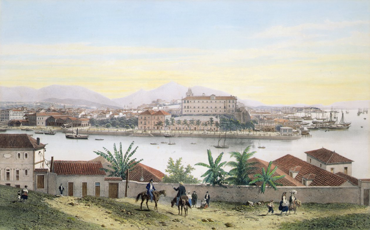 Rio de Janeiro (litho barva) od Philippe and Ciceri Eugene Benoist