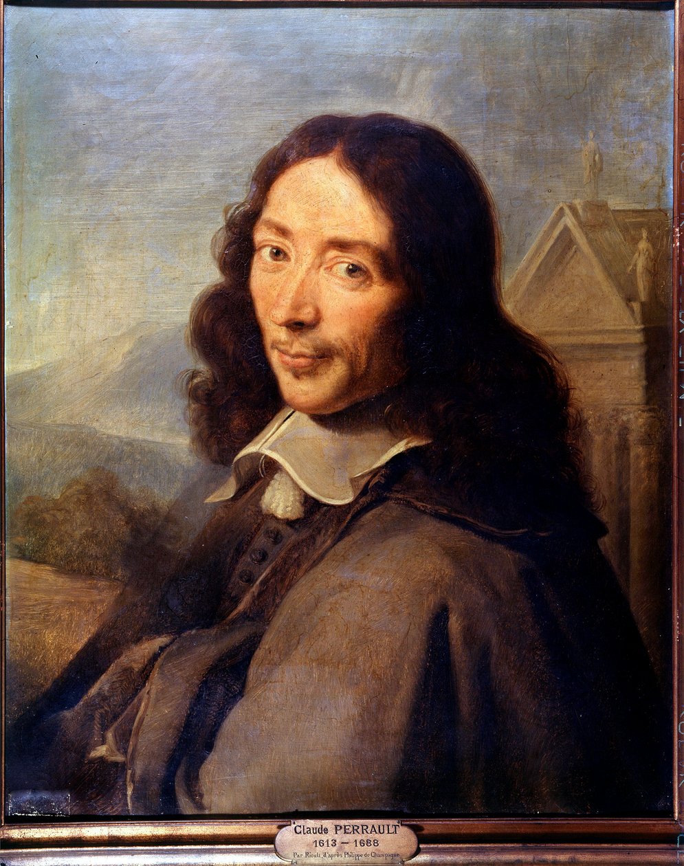 Portrét Clauda Perraulta (olej na plátně) od Philippe de (after) Champaigne