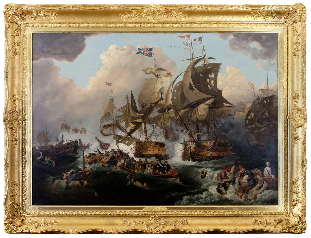 Slavný první červen od Philippe de (after) Loutherbourg
