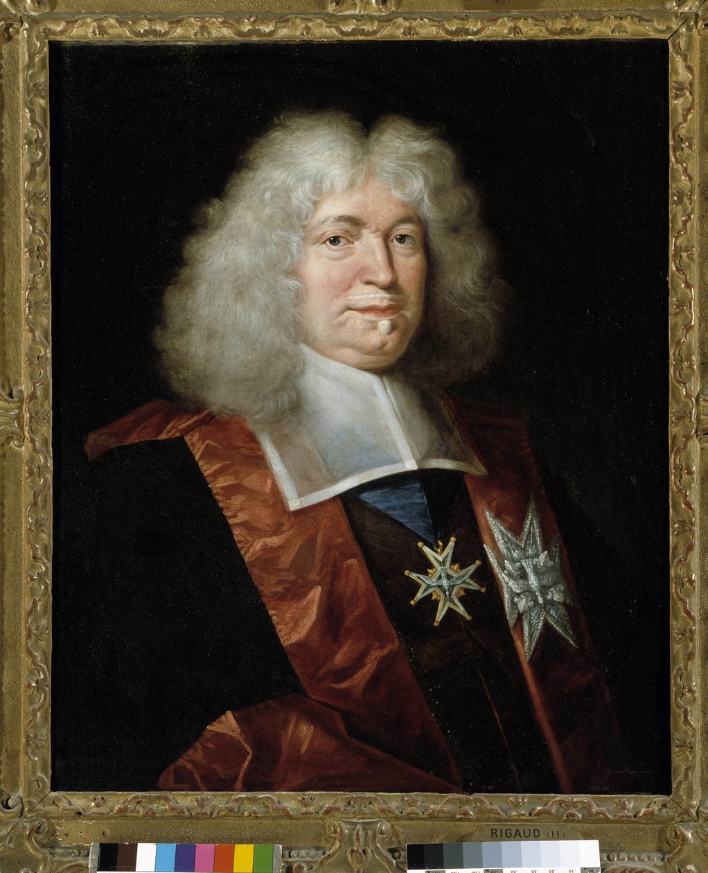 Portrét Louis Boucherat (1616-1699) francouzský soudce a kancléř (olej na plátně) od Philippe de (studio of) Champaigne