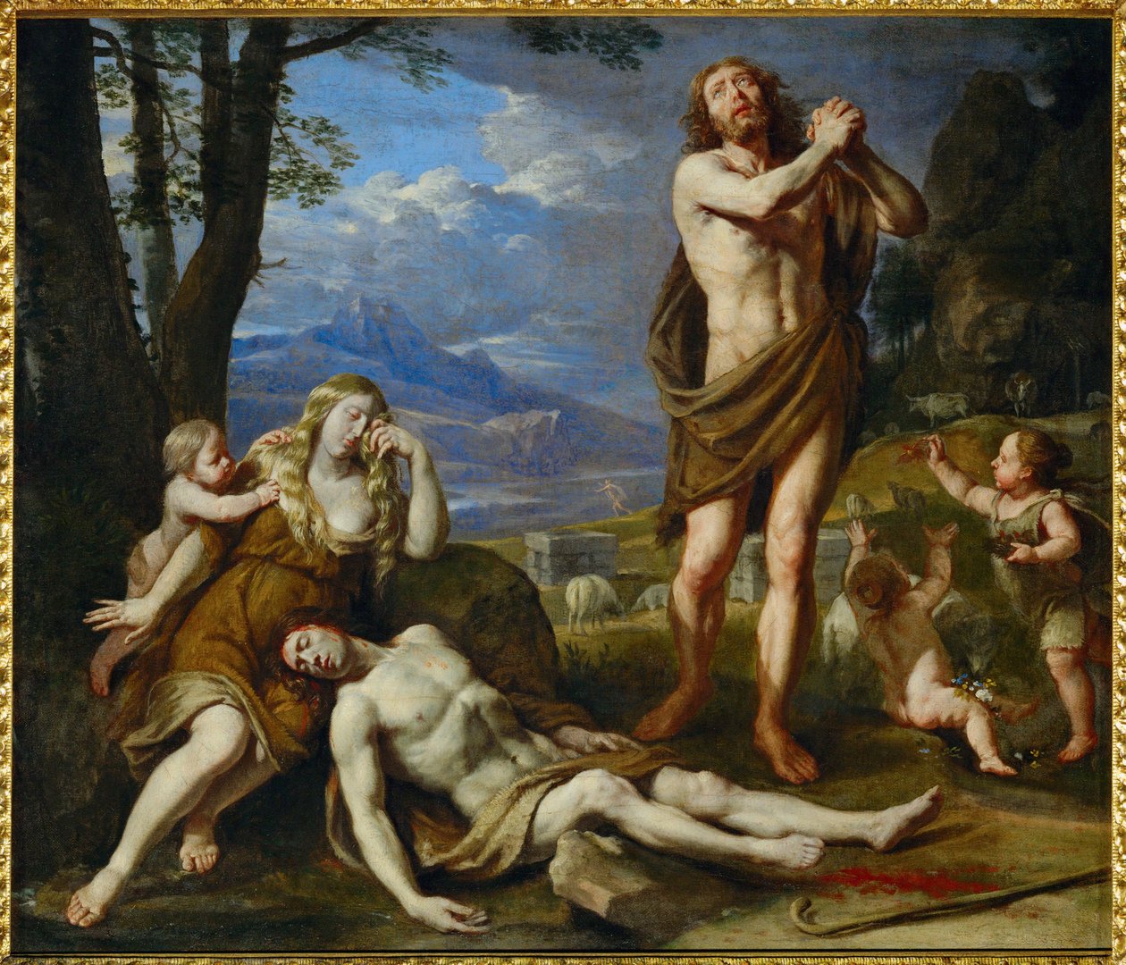 Beweinung Abels (malba na plátně) od Philippe de Champaigne