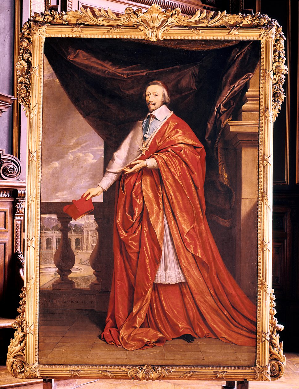 Kardinál Richelieu, francouzský prelát a státník, 1640 od Philippe de Champaigne
