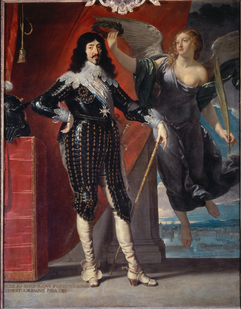 Celovečerní portrét korunky Ludvíka XIII od Victory - olej na plátně od Philippe de Champaigne